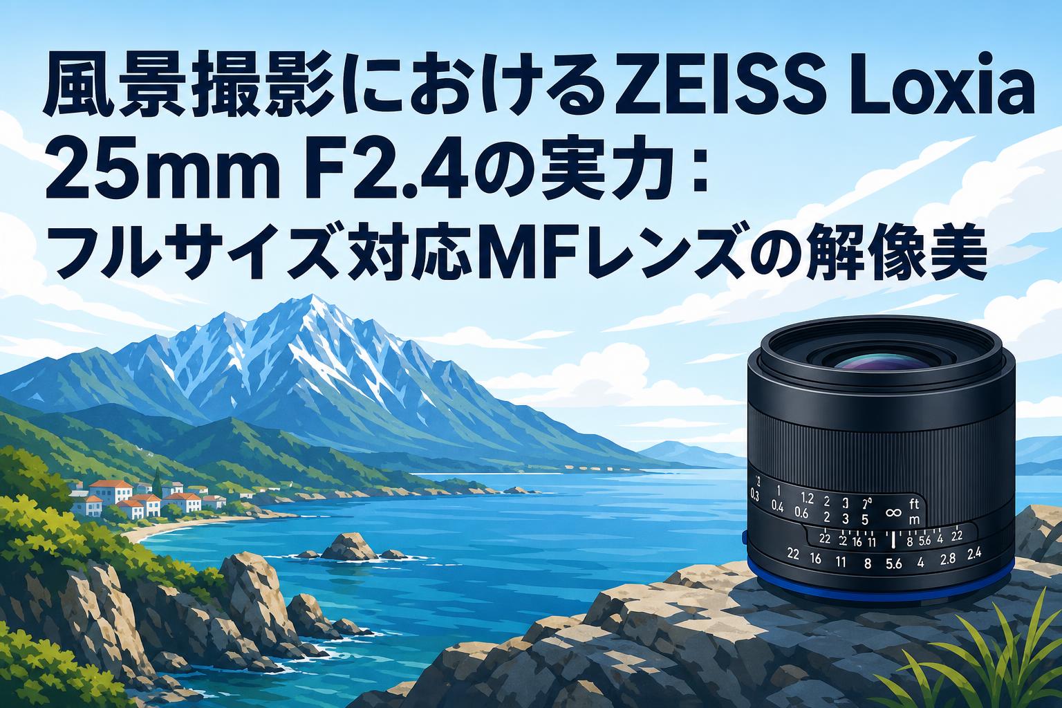 風景撮影におけるZEISS Loxia 25mm F2.4の実力：フルサイズ対応MFレンズの解像美