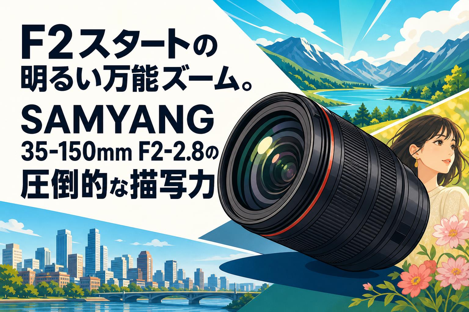 F2スタートの明るい万能ズーム。SAMYANG 35-150mm F2-2.8の圧倒的な描写力
