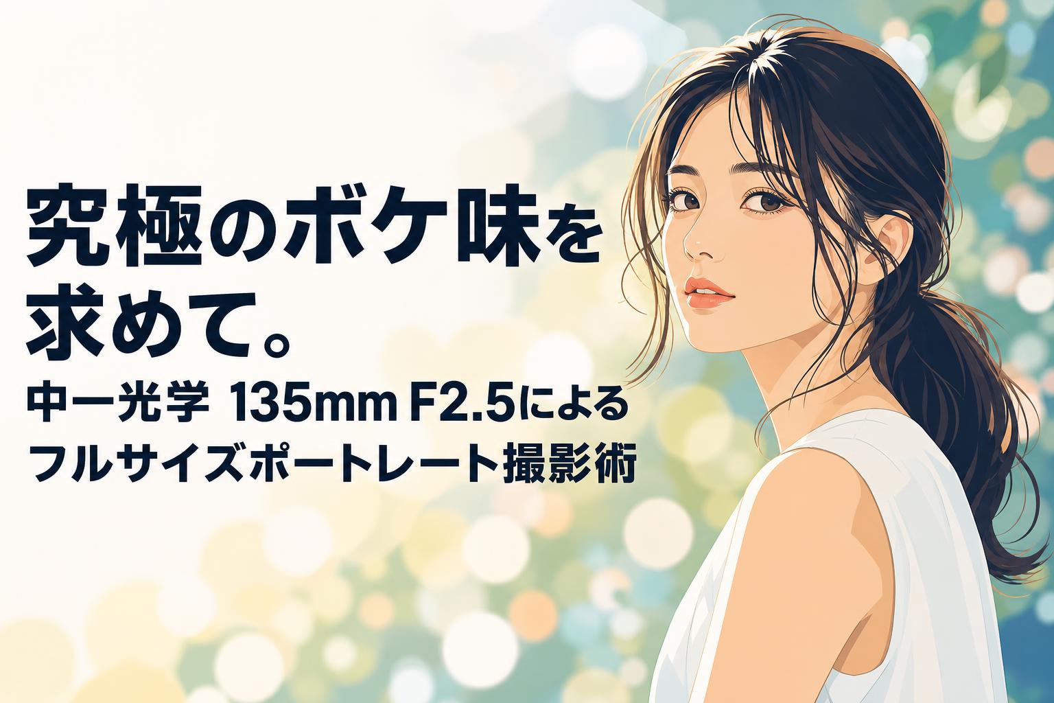 究極のボケ味を求めて。中一光学 135mm F2.5によるフルサイズポートレート撮影術