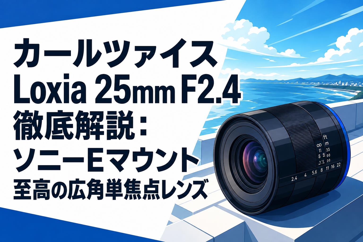 カールツァイス Loxia 25mm F2.4 徹底解説：ソニーEマウント至高の広角単焦点レンズ
