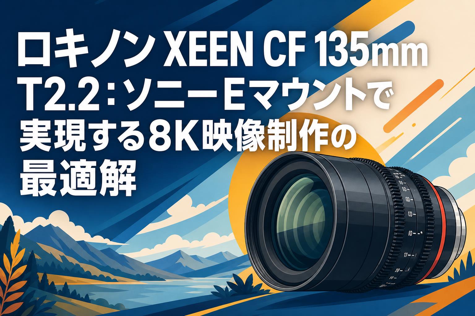 ロキノン XEEN CF 135mm T2.2：ソニーEマウントで実現する8K映像制作の最適解