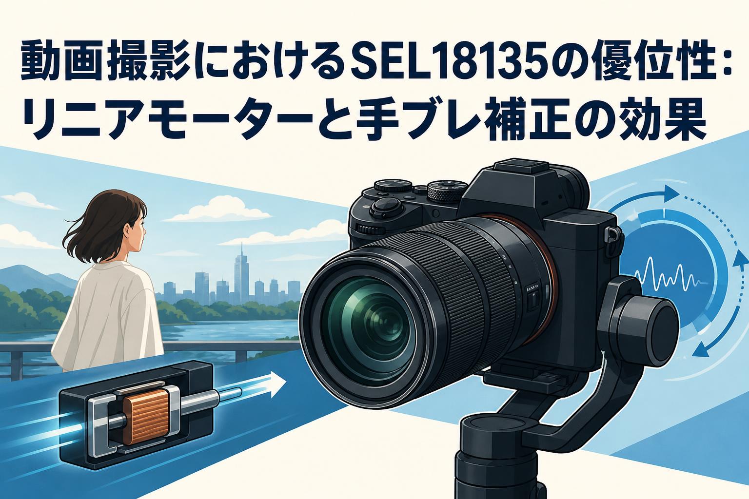 動画撮影におけるSEL18135の優位性：リニアモーターと手ブレ補正の効果