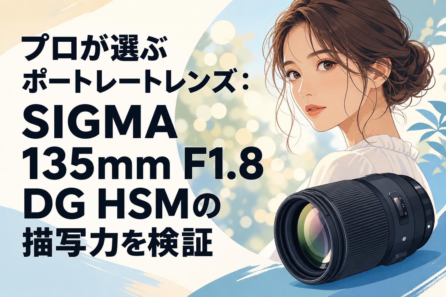 プロが選ぶポートレートレンズ：SIGMA 135mm F1.8 DG HSMの描写力を検証