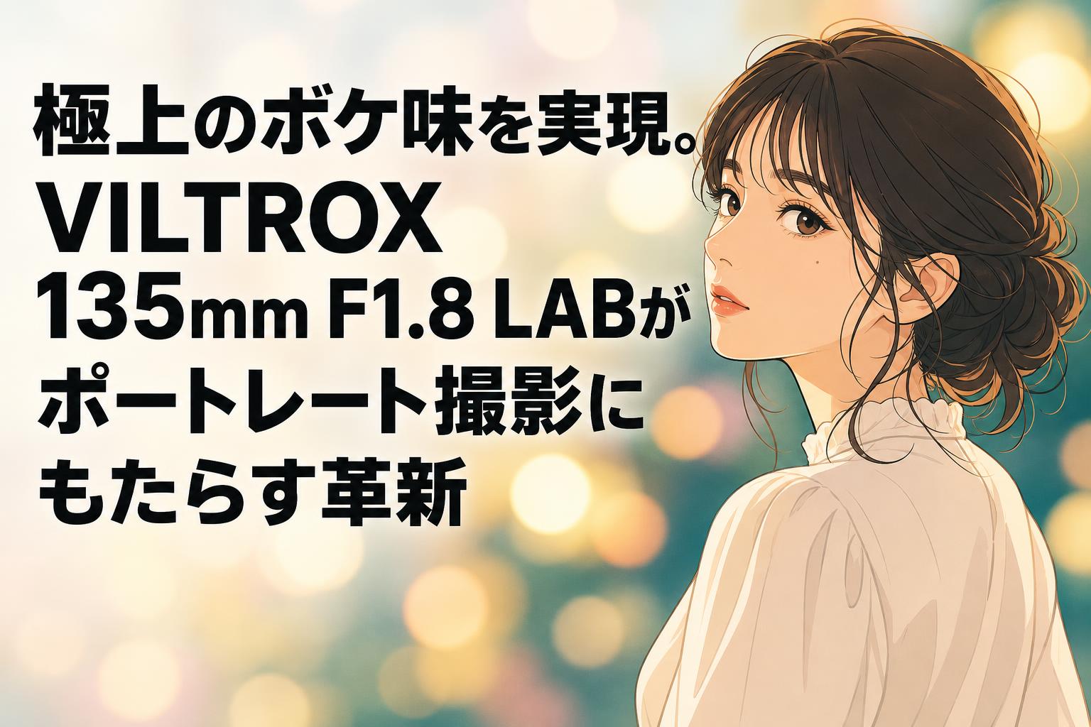 極上のボケ味を実現。VILTROX 135mm F1.8 LABがポートレート撮影にもたらす革新