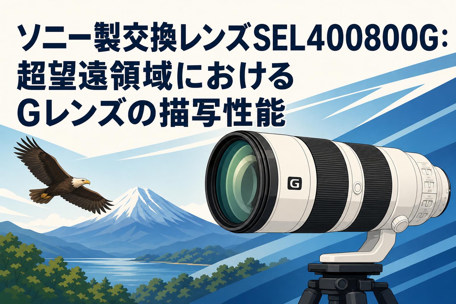 ソニー製交換レンズSEL400800G：超望遠領域におけるGレンズの描写性能