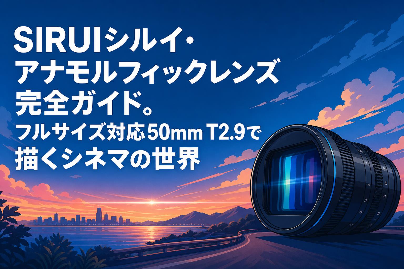 SIRUIシルイ・アナモルフィックレンズ完全ガイド。フルサイズ対応50mm T2.9で描くシネマの世界