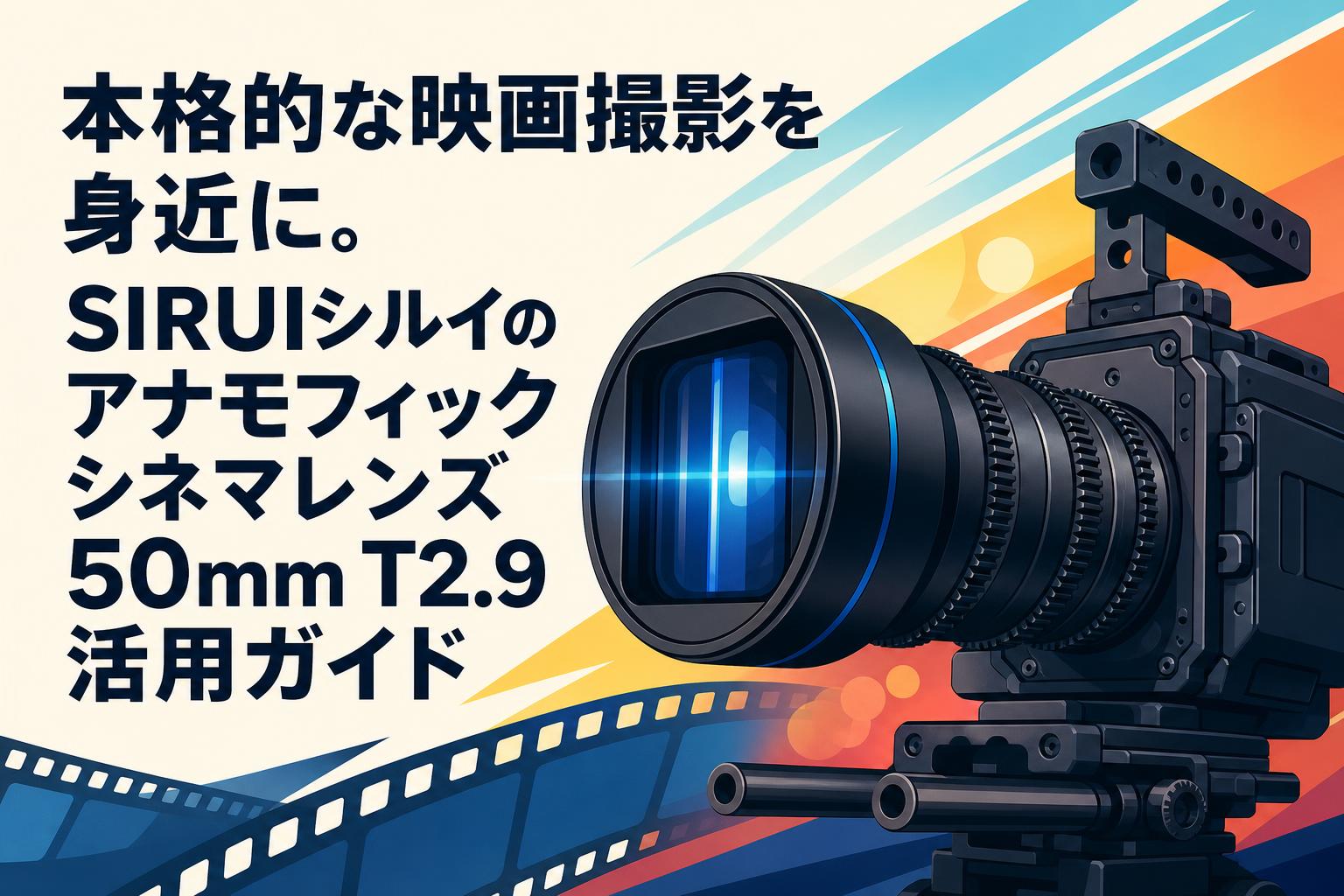 本格的な映画撮影を身近に。SIRUIシルイのアナモフィックシネマレンズ50mm T2.9活用ガイド