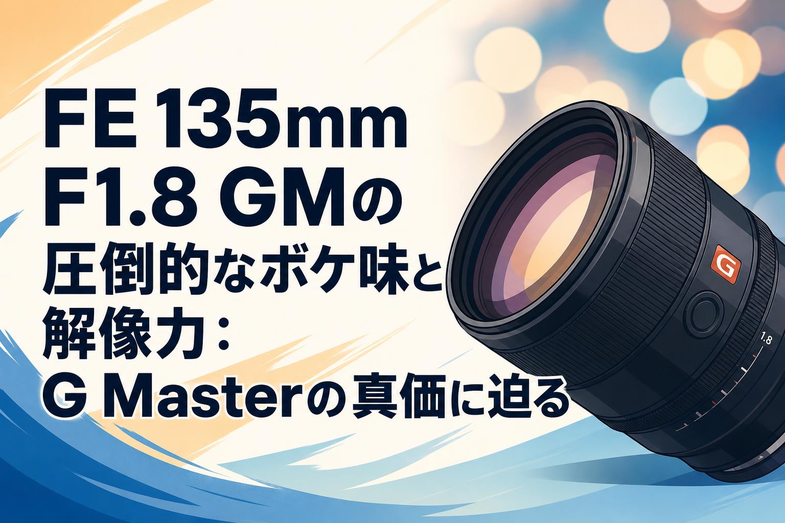 FE 135mm F1.8 GMの圧倒的なボケ味と解像力：G Masterの真価に迫る