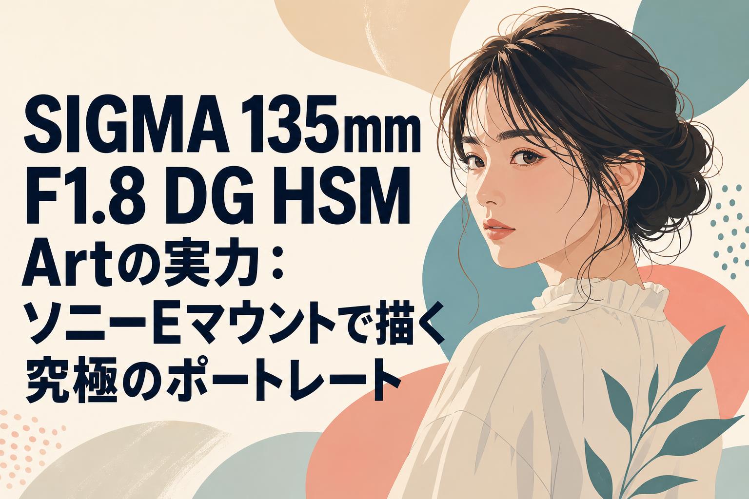 SIGMA 135mm F1.8 DG HSM Artの実力：ソニーEマウントで描く究極のポートレート