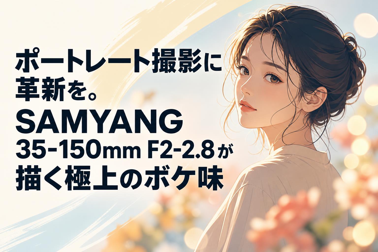ポートレート撮影に革新を。SAMYANG 35-150mm F2-2.8が描く極上のボケ味