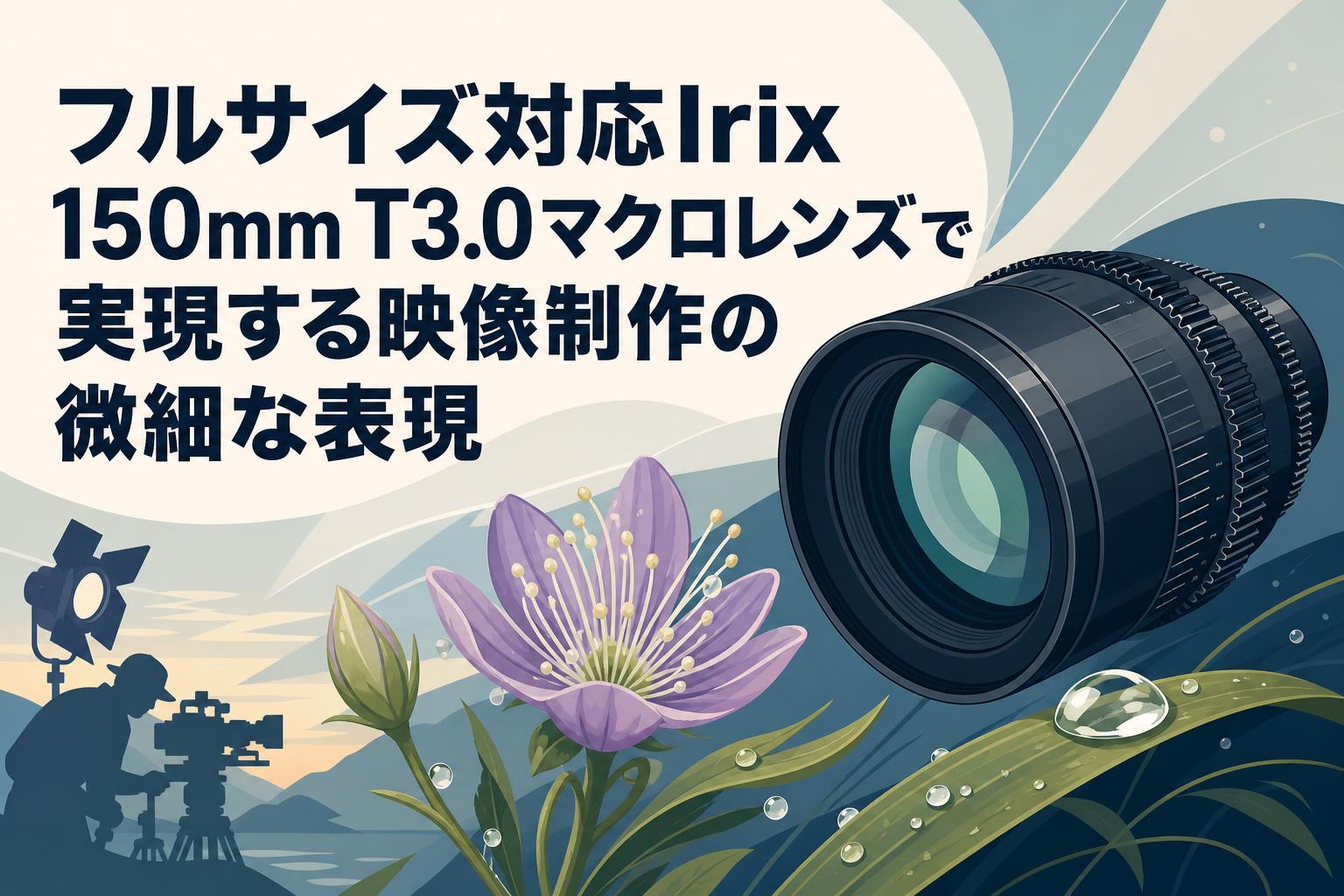 フルサイズ対応Irix 150mm T3.0マクロレンズで実現する映像制作の微細な表現