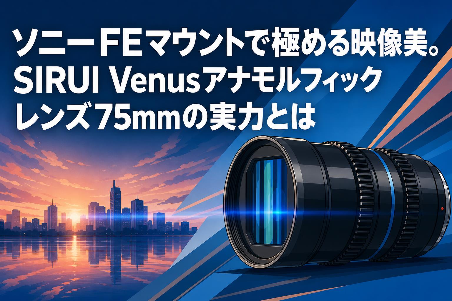 ソニーFEマウントで極める映像美。SIRUI Venusアナモルフィックレンズ75mmの実力とは