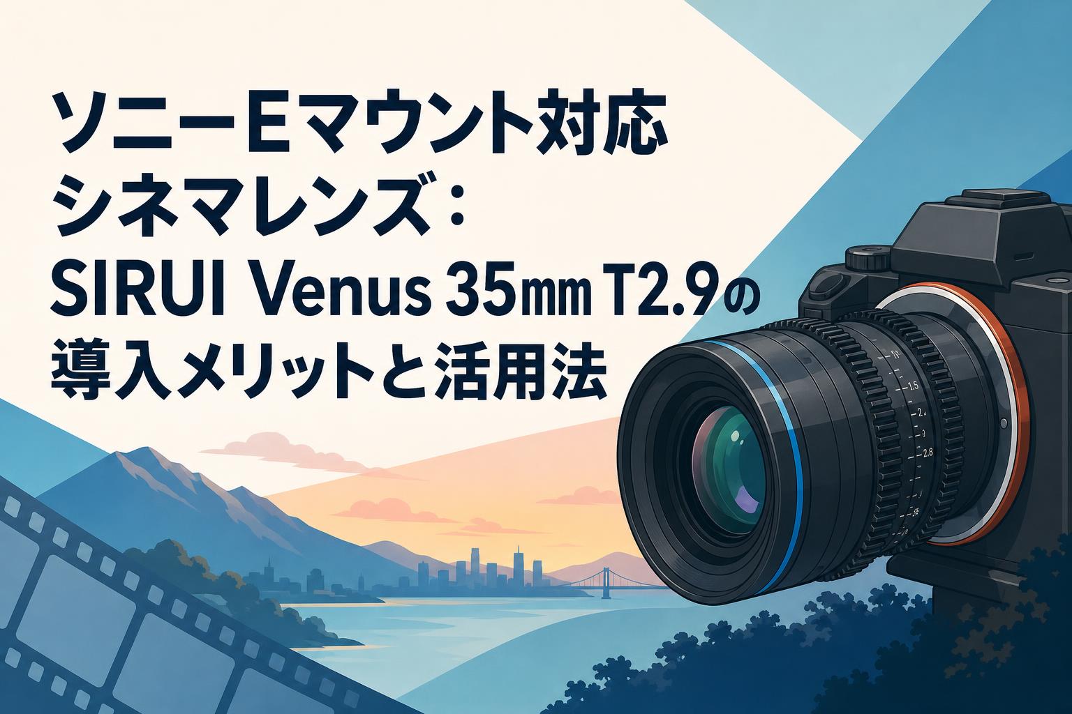 ソニーEマウント対応シネマレンズ：SIRUI Venus 35mm T2.9の導入メリットと活用法