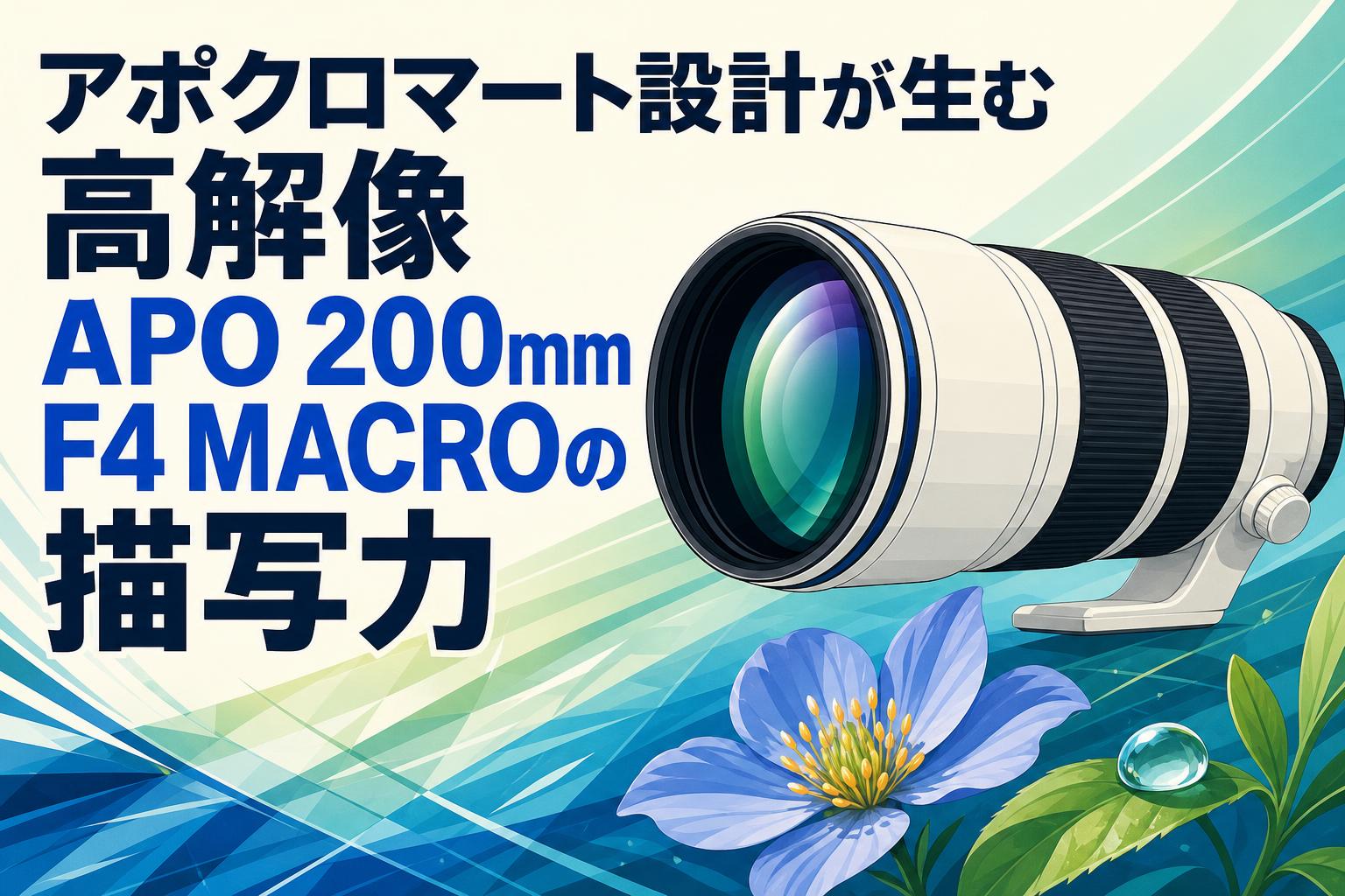 アポクロマート設計が生む高解像 APO 200mm F4 MACROの描写力