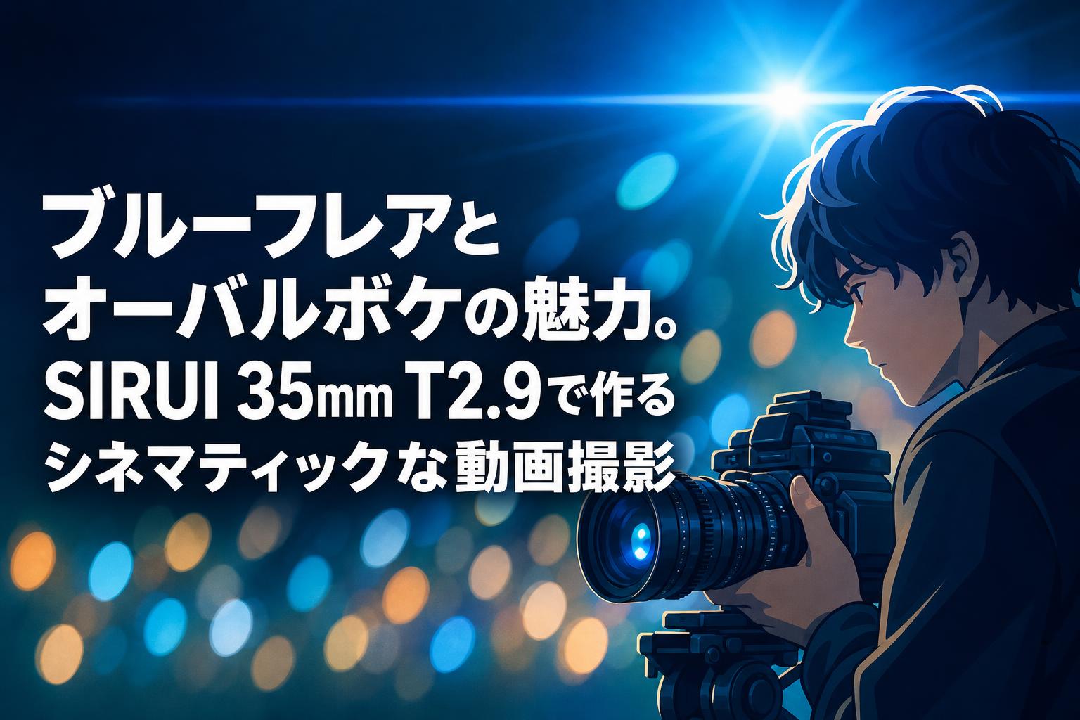 ブルーフレアとオーバルボケの魅力。SIRUI 35mm T2.9で作るシネマティックな動画撮影