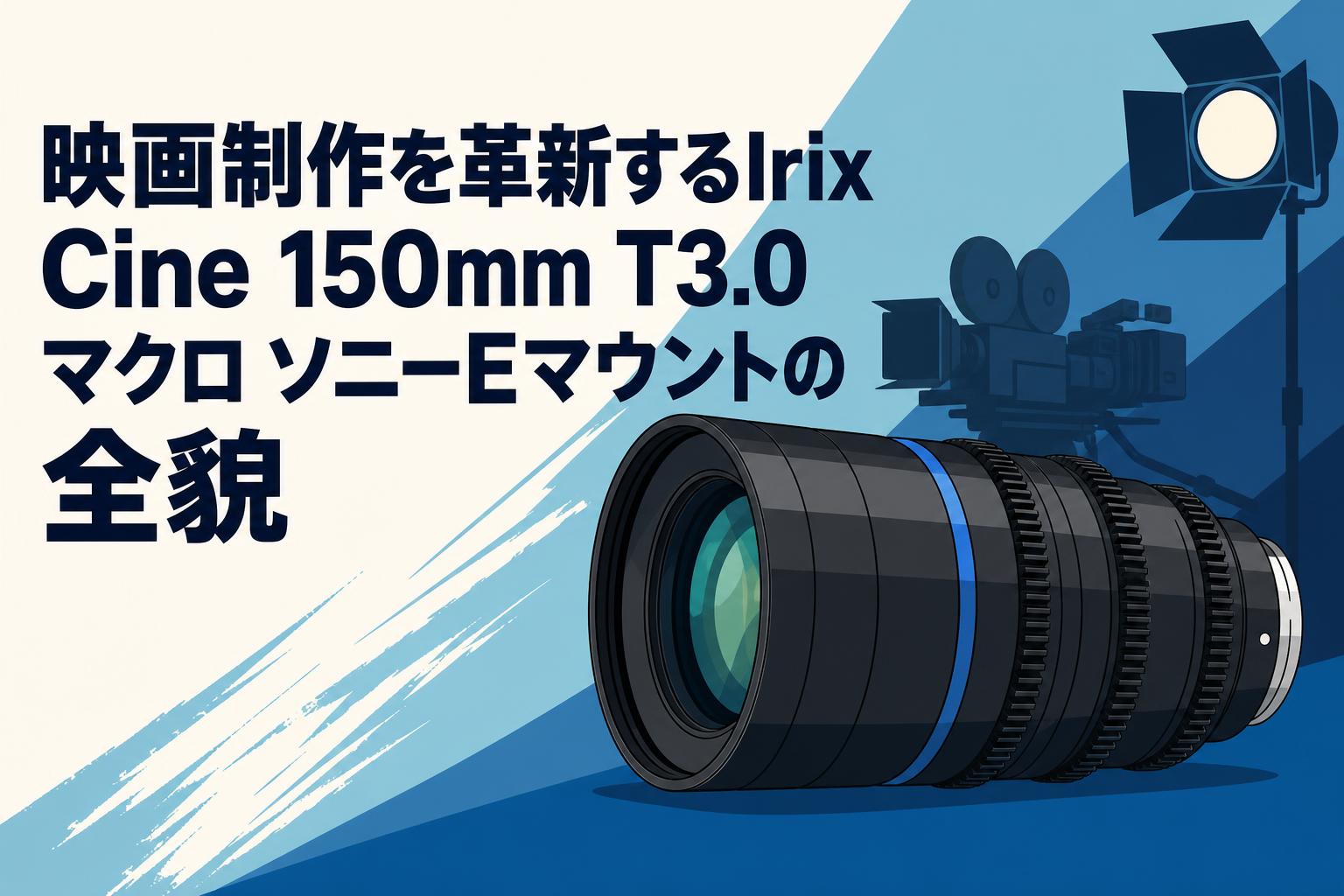 映画制作を革新するIrix Cine 150mm T3.0 マクロ ソニーEマウントの全貌