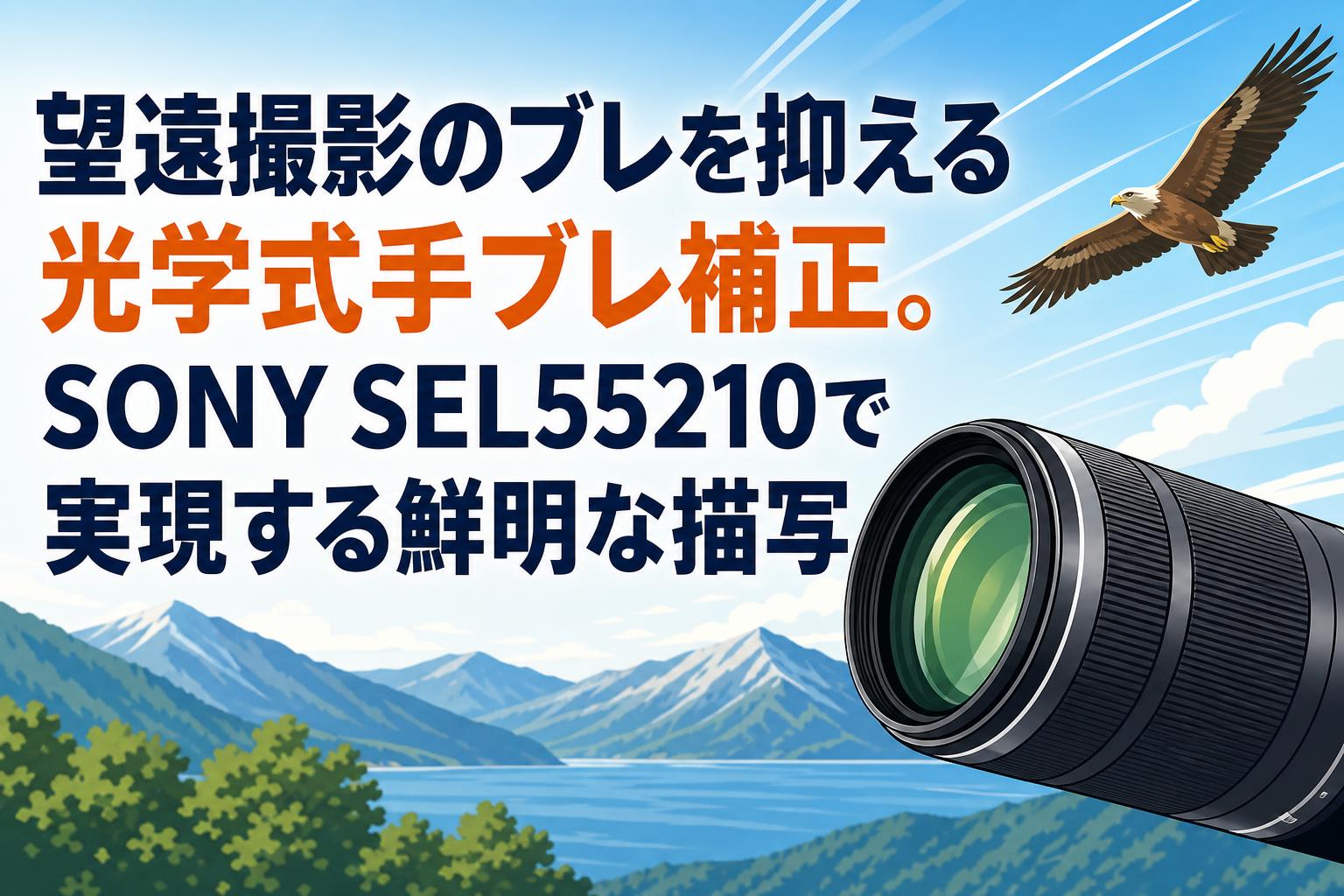 望遠撮影のブレを抑える光学式手ブレ補正。SONY SEL55210で実現する鮮明な描写