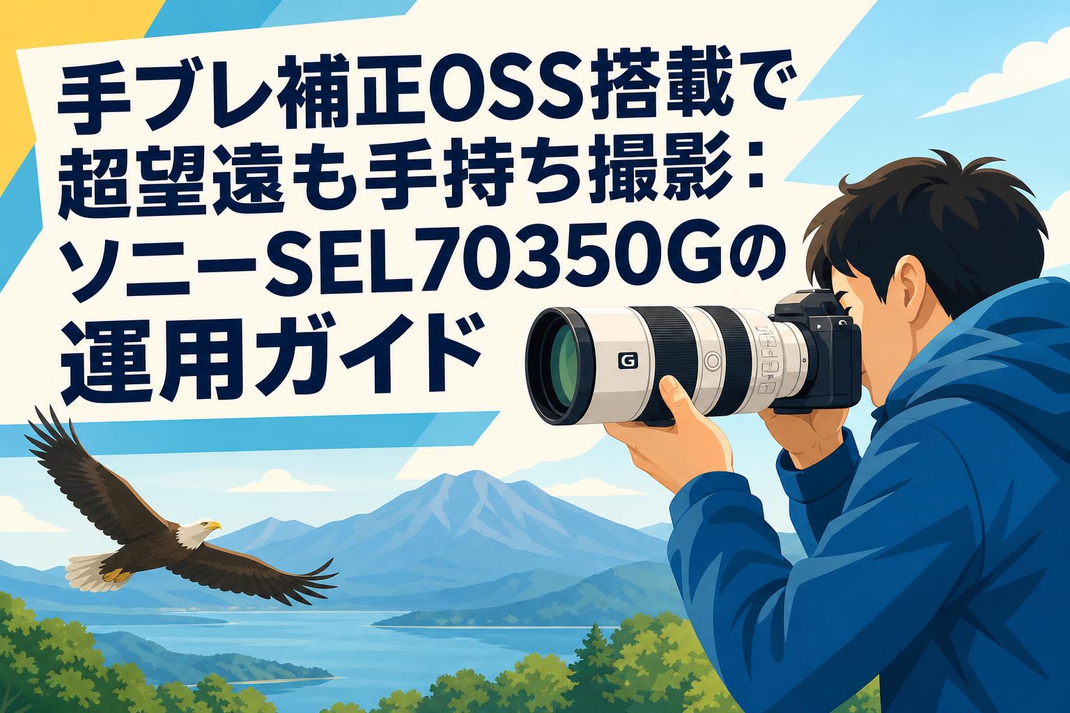手ブレ補正OSS搭載で超望遠も手持ち撮影：ソニーSEL70350Gの運用ガイド
