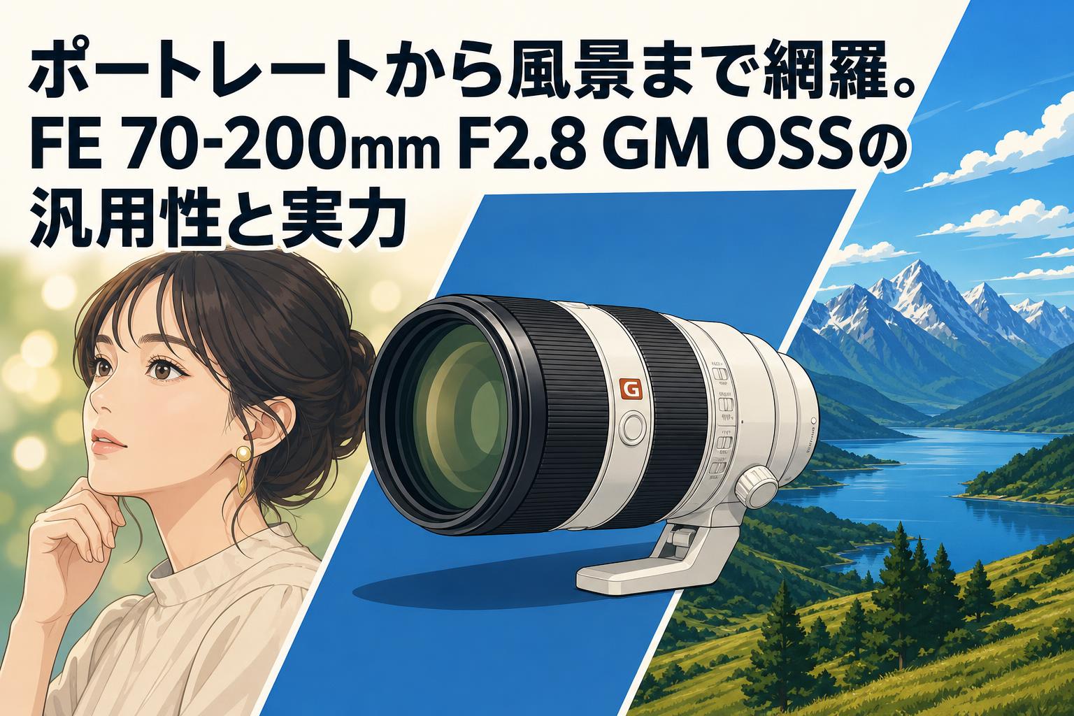 ポートレートから風景まで網羅。FE 70-200mm F2.8 GM OSSの汎用性と実力