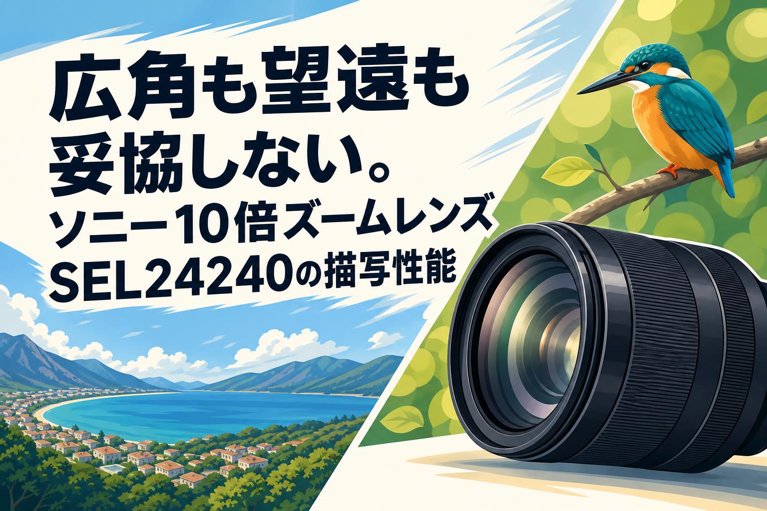 広角も望遠も妥協しない。ソニー10倍ズームレンズSEL24240の描写性能