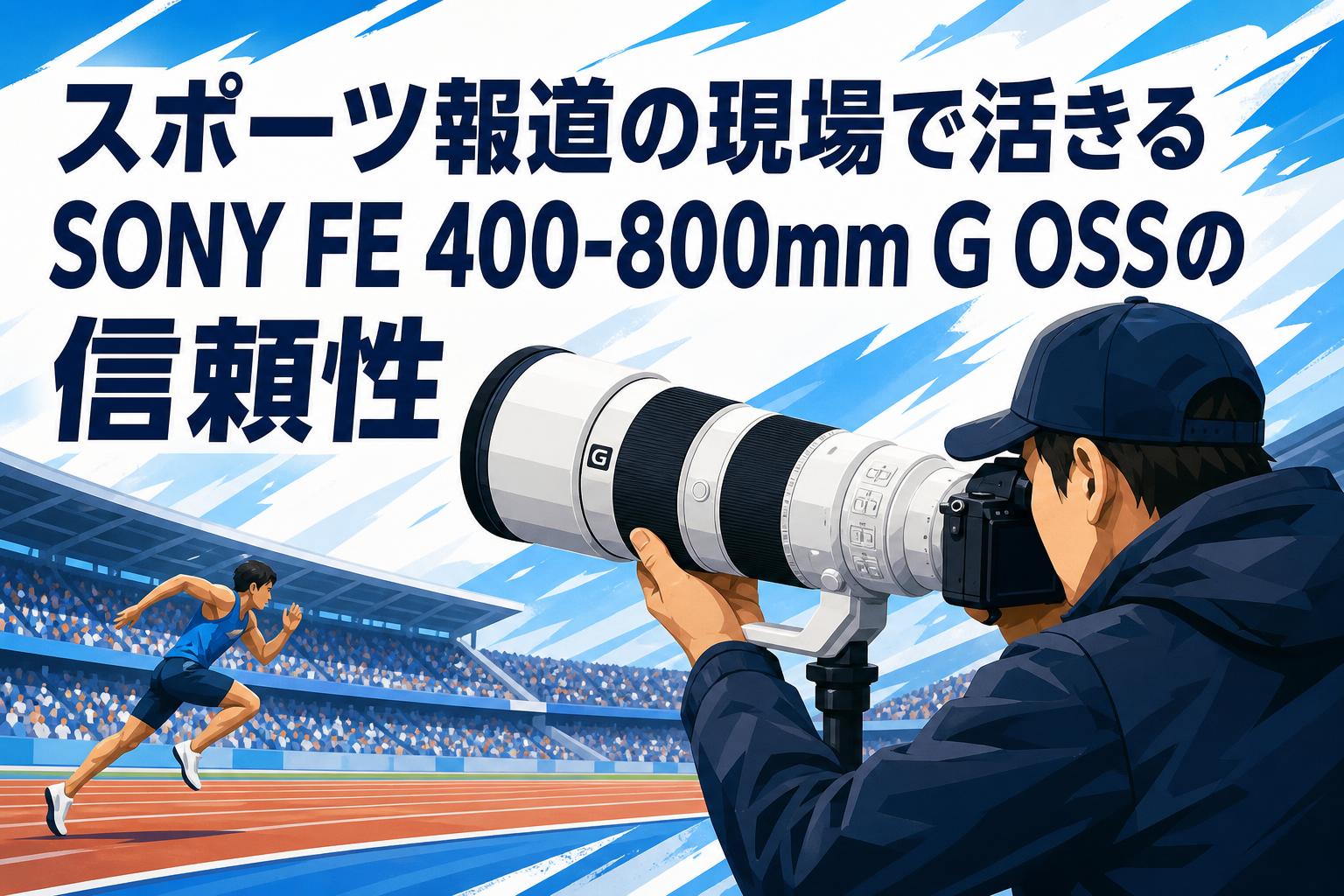 スポーツ報道の現場で活きるSONY FE 400-800mm G OSSの信頼性