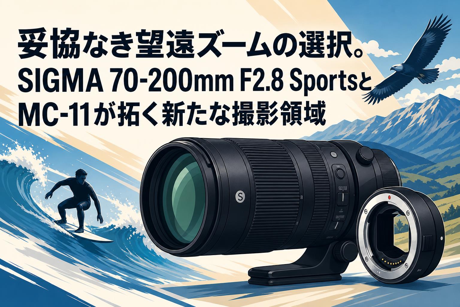 妥協なき望遠ズームの選択。SIGMA 70-200mm F2.8 SportsとMC-11が拓く新たな撮影領域