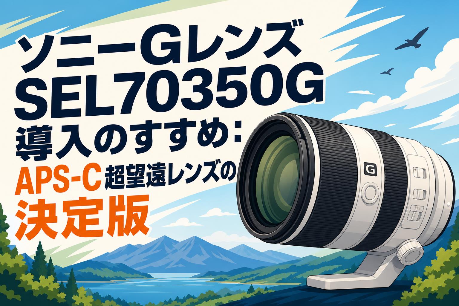 ソニーGレンズSEL70350G導入のすすめ：APS-C超望遠レンズの決定版