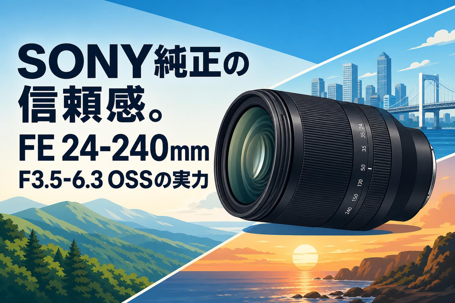 SONY純正の信頼感。FE 24-240mm F3.5-6.3 OSSの実力
