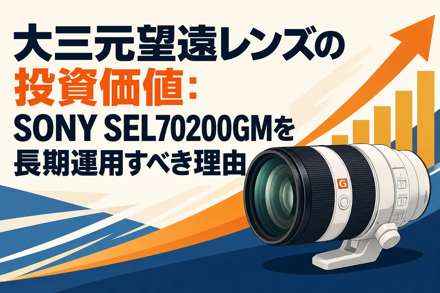 大三元望遠レンズの投資価値：SONY SEL70200GMを長期運用すべき理由