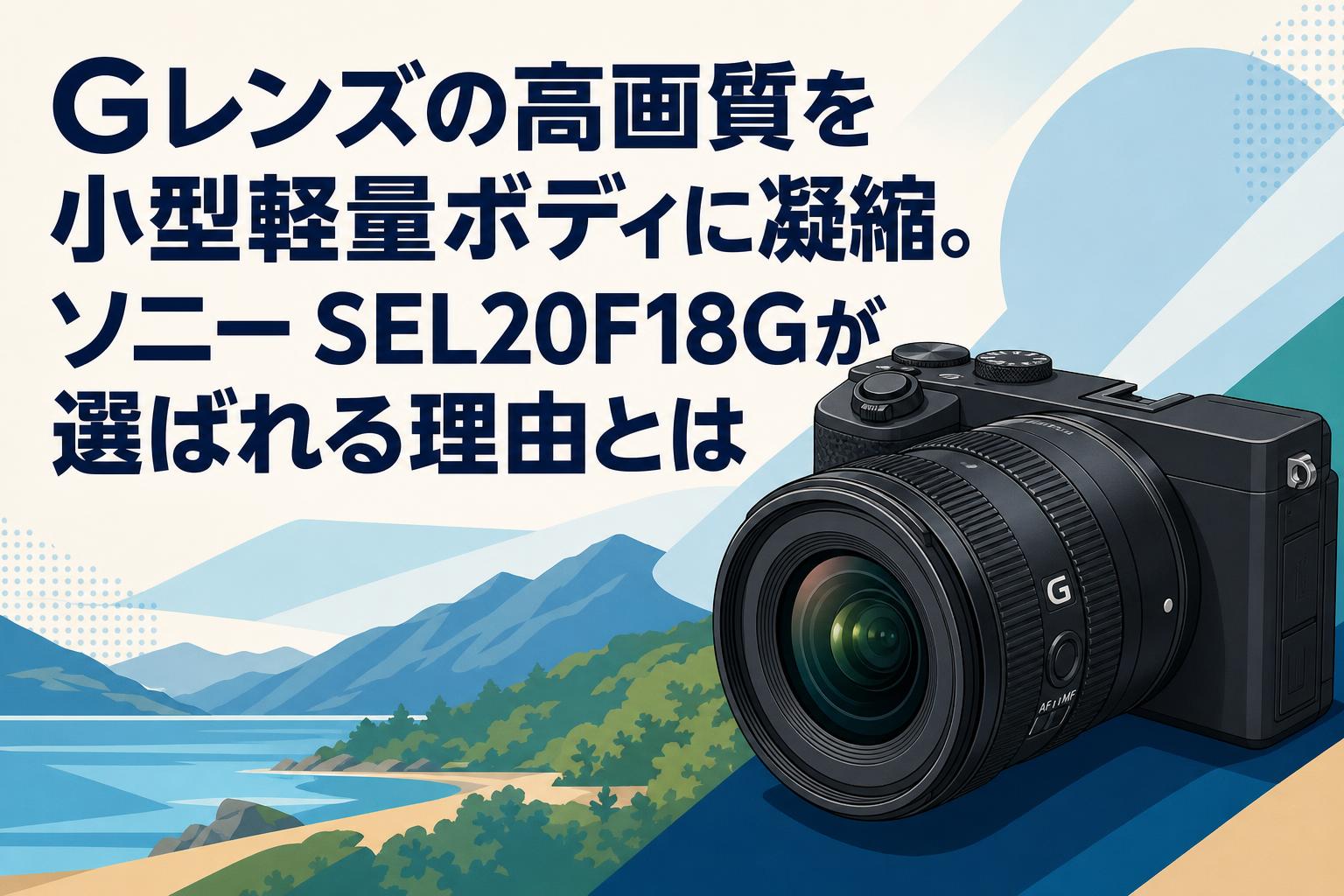Gレンズの高画質を小型軽量ボディに凝縮。ソニー SEL20F18Gが選ばれる理由とは