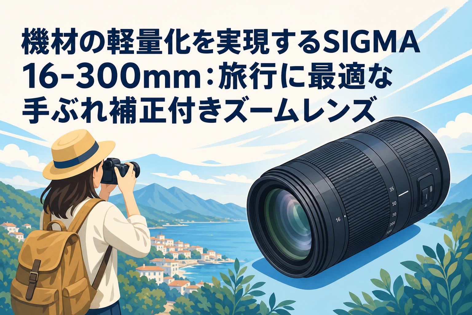 機材の軽量化を実現するSIGMA 16-300mm：旅行に最適な手ぶれ補正付きズームレンズ
