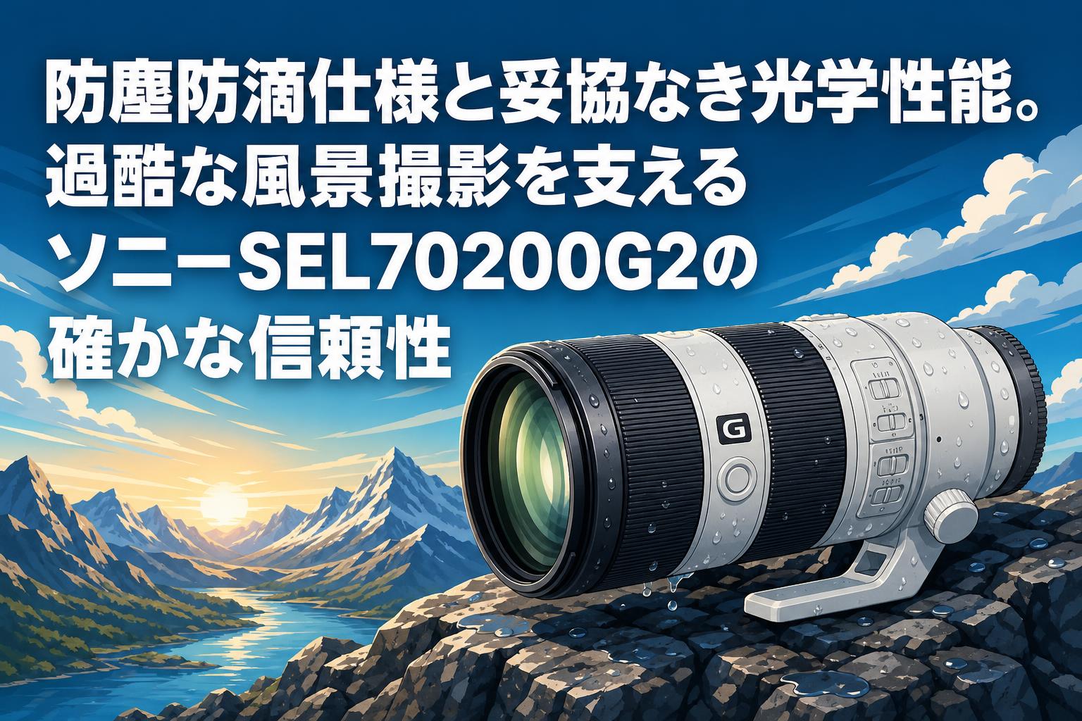 防塵防滴仕様と妥協なき光学性能。過酷な風景撮影を支えるソニーSEL70200G2の確かな信頼性