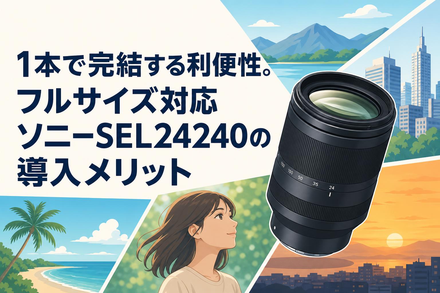 1本で完結する利便性。フルサイズ対応ソニーSEL24240の導入メリット