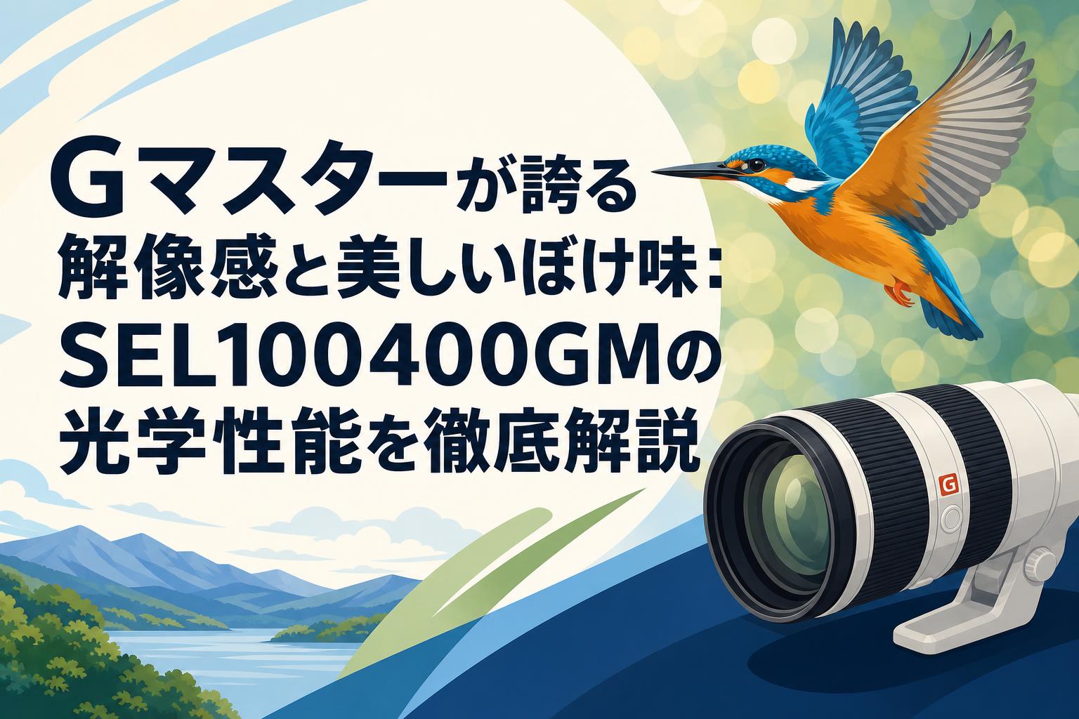 Gマスターが誇る解像感と美しいぼけ味：SEL100400GMの光学性能を徹底解説