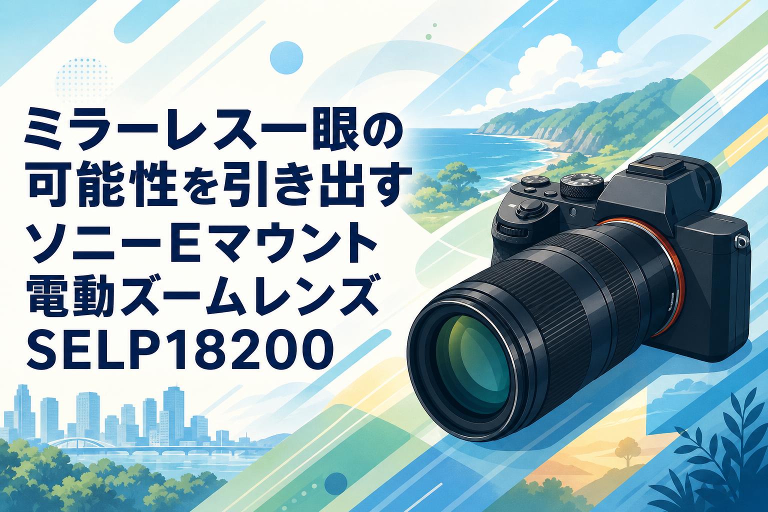 ミラーレス一眼の可能性を引き出すソニーEマウント電動ズームレンズSELP18200