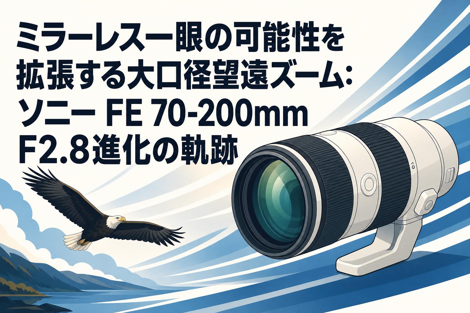 ミラーレス一眼の可能性を拡張する大口径望遠ズーム：ソニー FE 70-200mm F2.8進化の軌跡