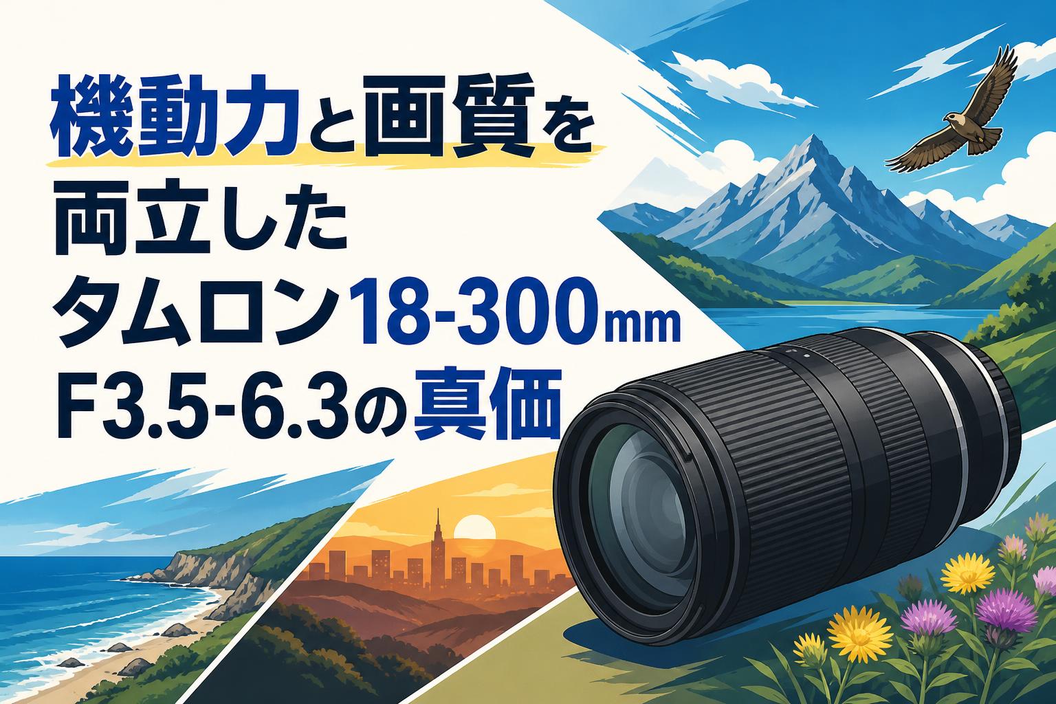 機動力と画質を両立したタムロン18-300mm F3.5-6.3の真価
