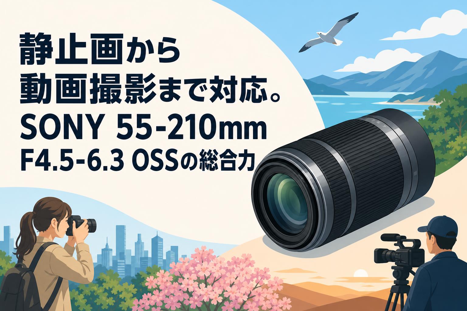 静止画から動画撮影まで対応。SONY 55-210mm F4.5-6.3 OSSの総合力