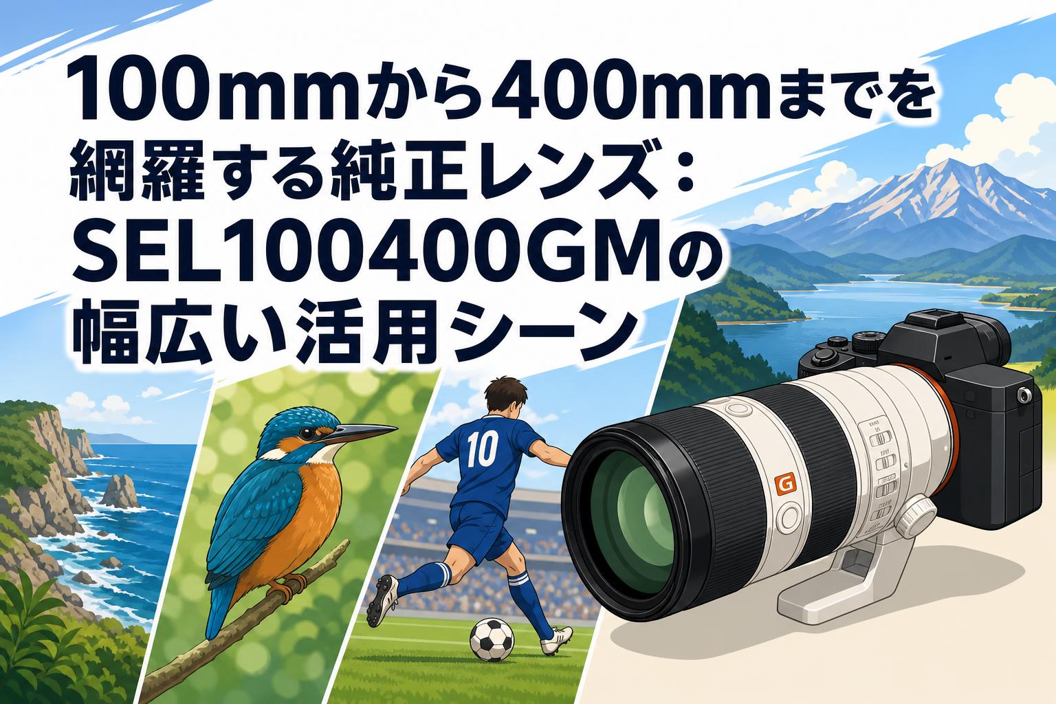 100mmから400mmまでを網羅する純正レンズ：SEL100400GMの幅広い活用シーン