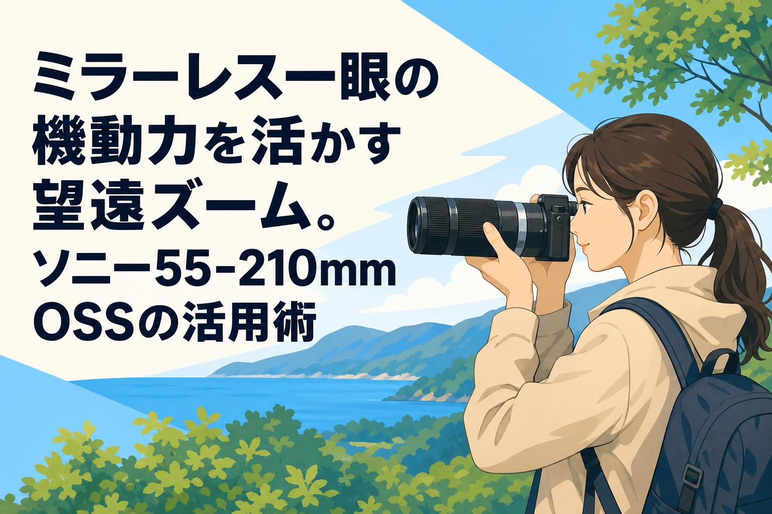ミラーレス一眼の機動力を活かす望遠ズーム。ソニー55-210mm OSSの活用術