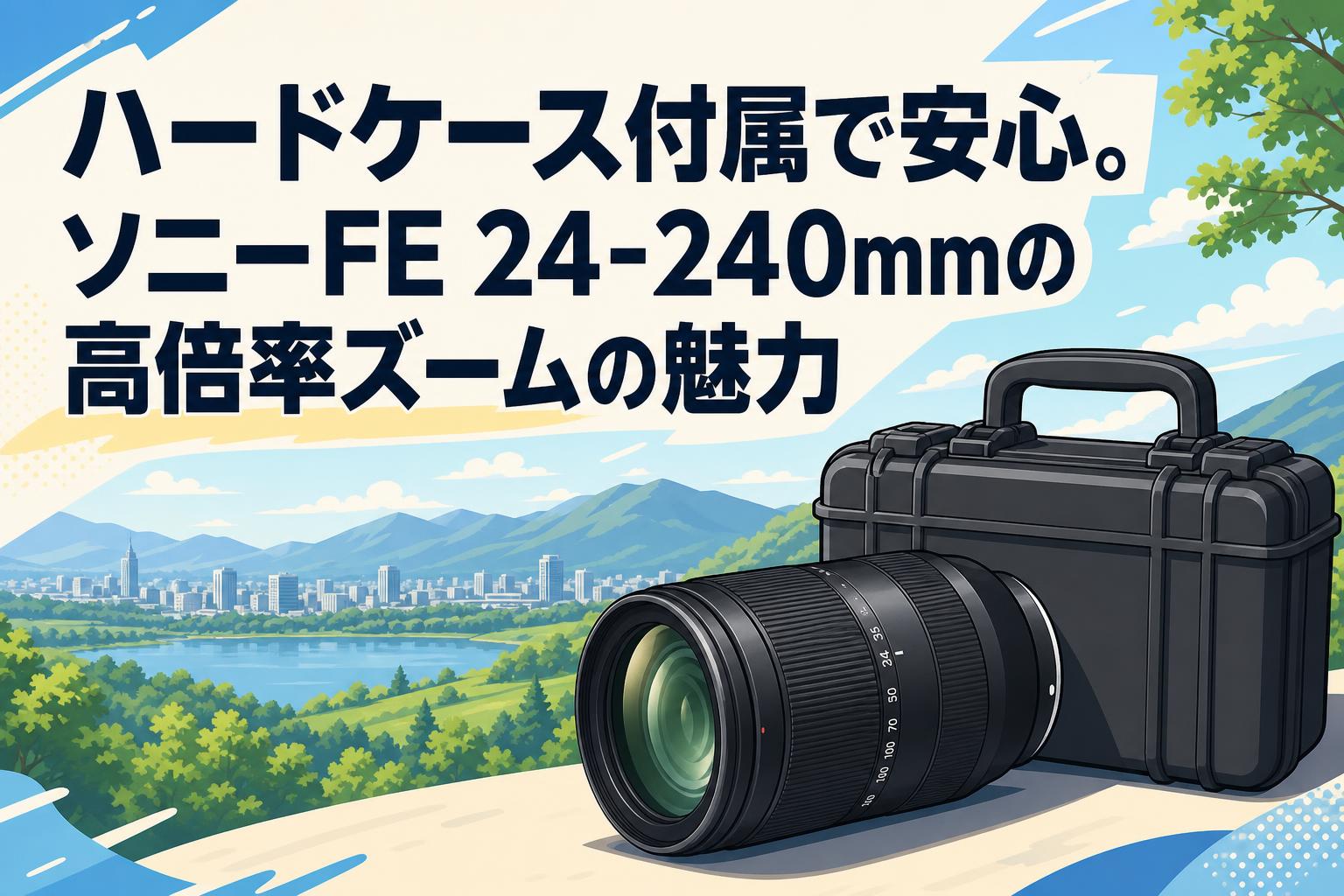 ハードケース付属で安心。ソニーFE 24-240mmの高倍率ズームの魅力