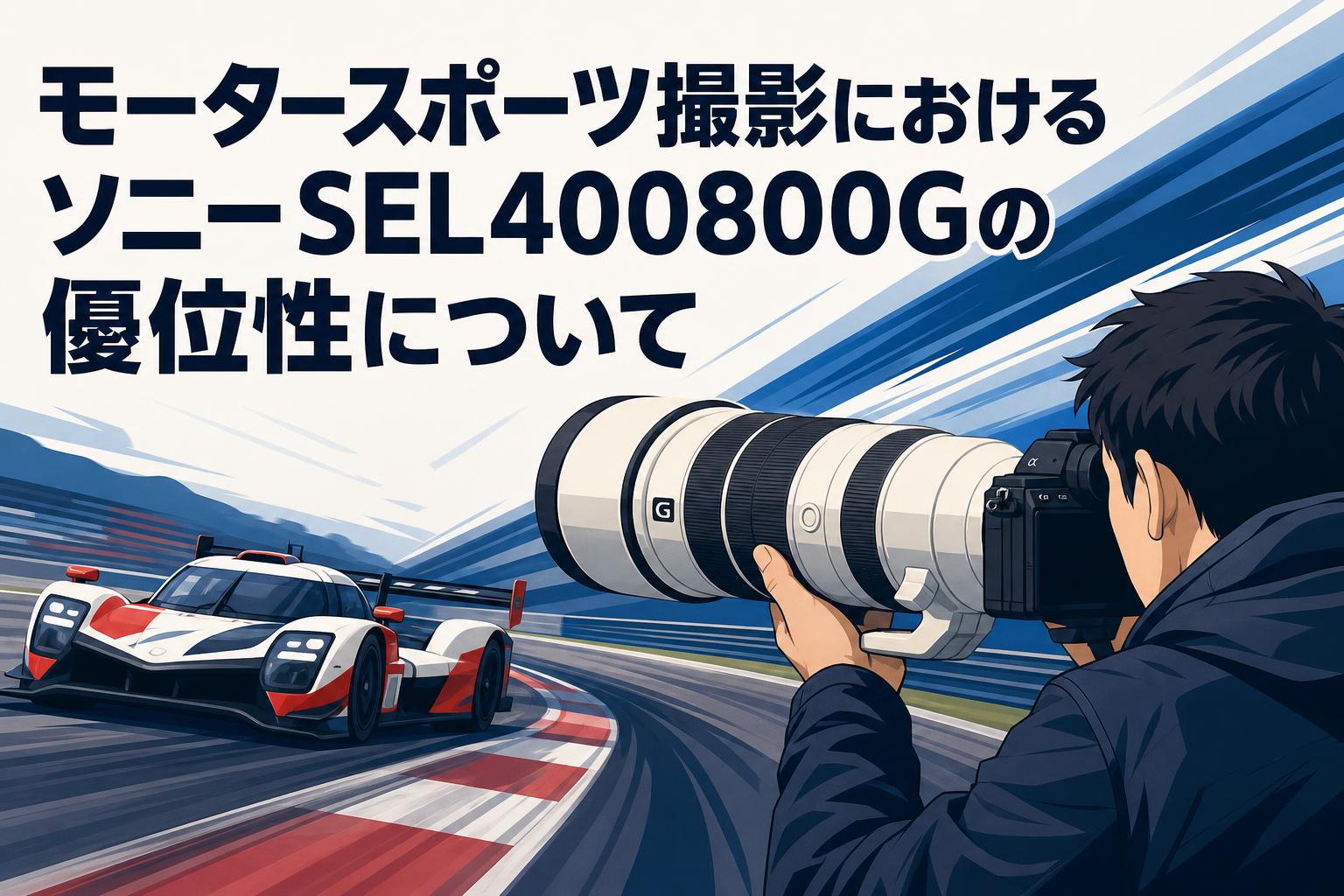 モータースポーツ撮影におけるソニーSEL400800Gの優位性について