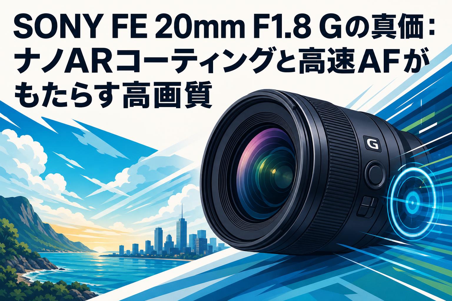 SONY FE 20mm F1.8 Gの真価：ナノARコーティングと高速AFがもたらす高画質