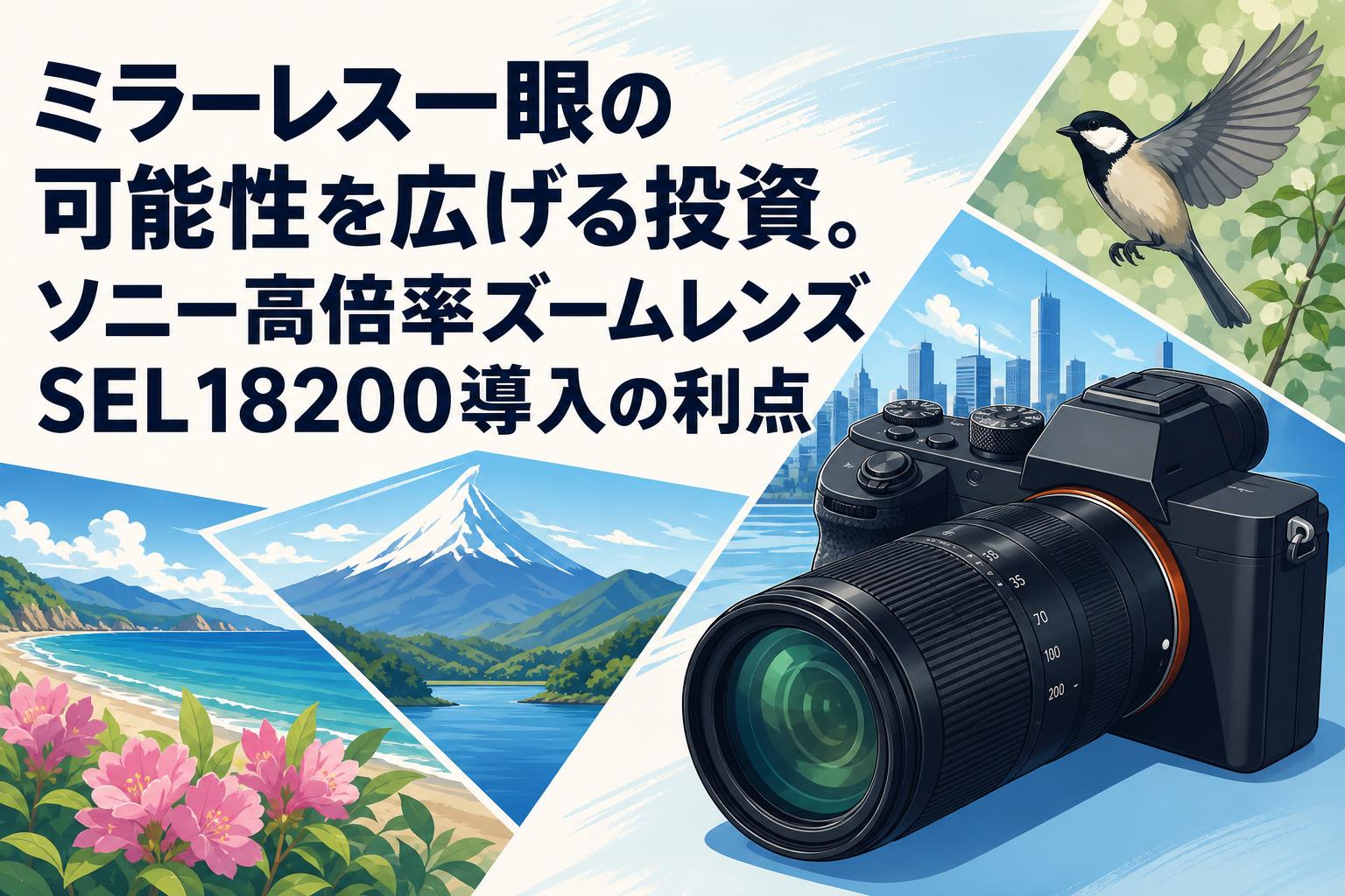 ミラーレス一眼の可能性を広げる投資。ソニー高倍率ズームレンズSEL18200導入の利点