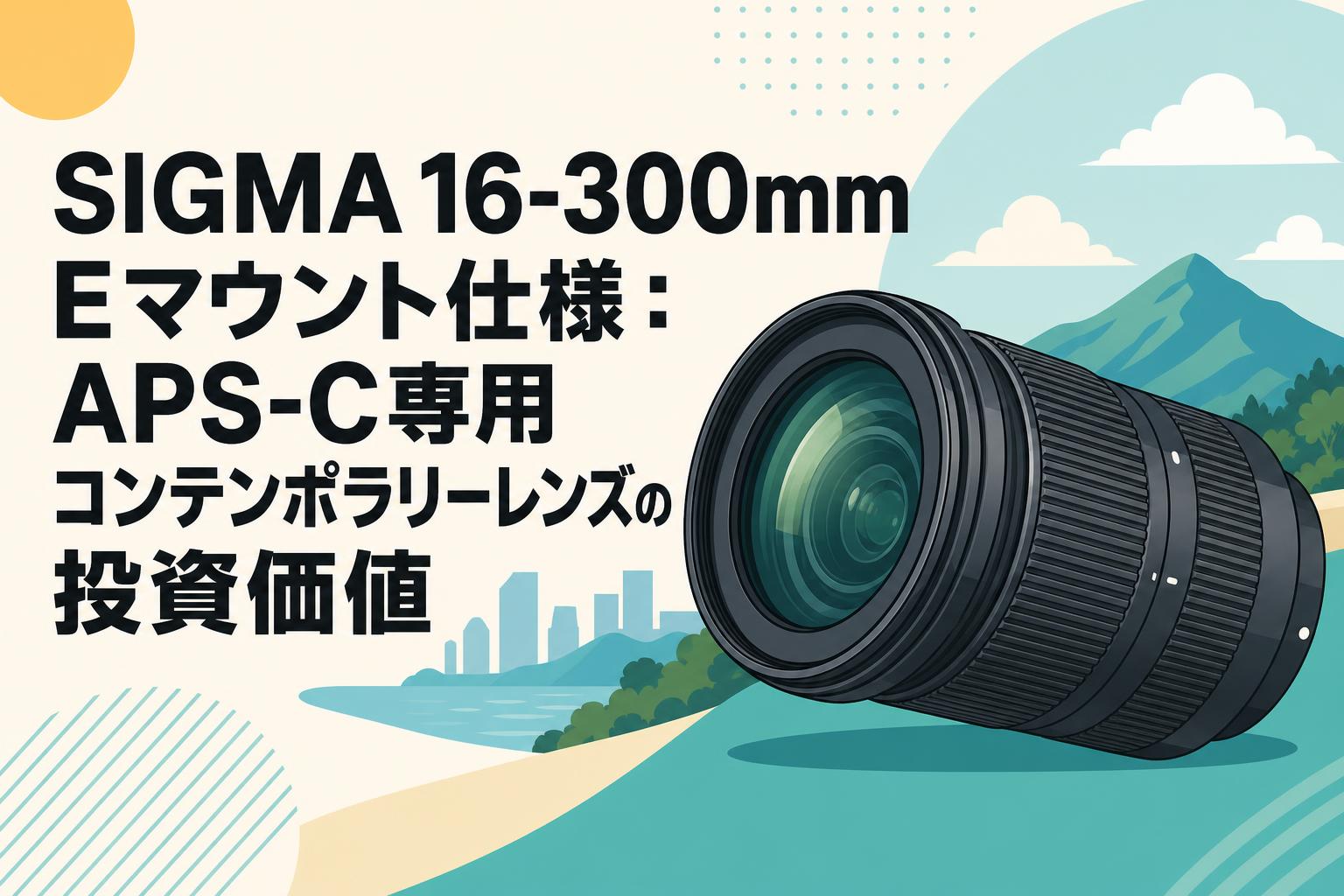 SIGMA 16-300mm Eマウント仕様：APS-C専用コンテンポラリーレンズの投資価値