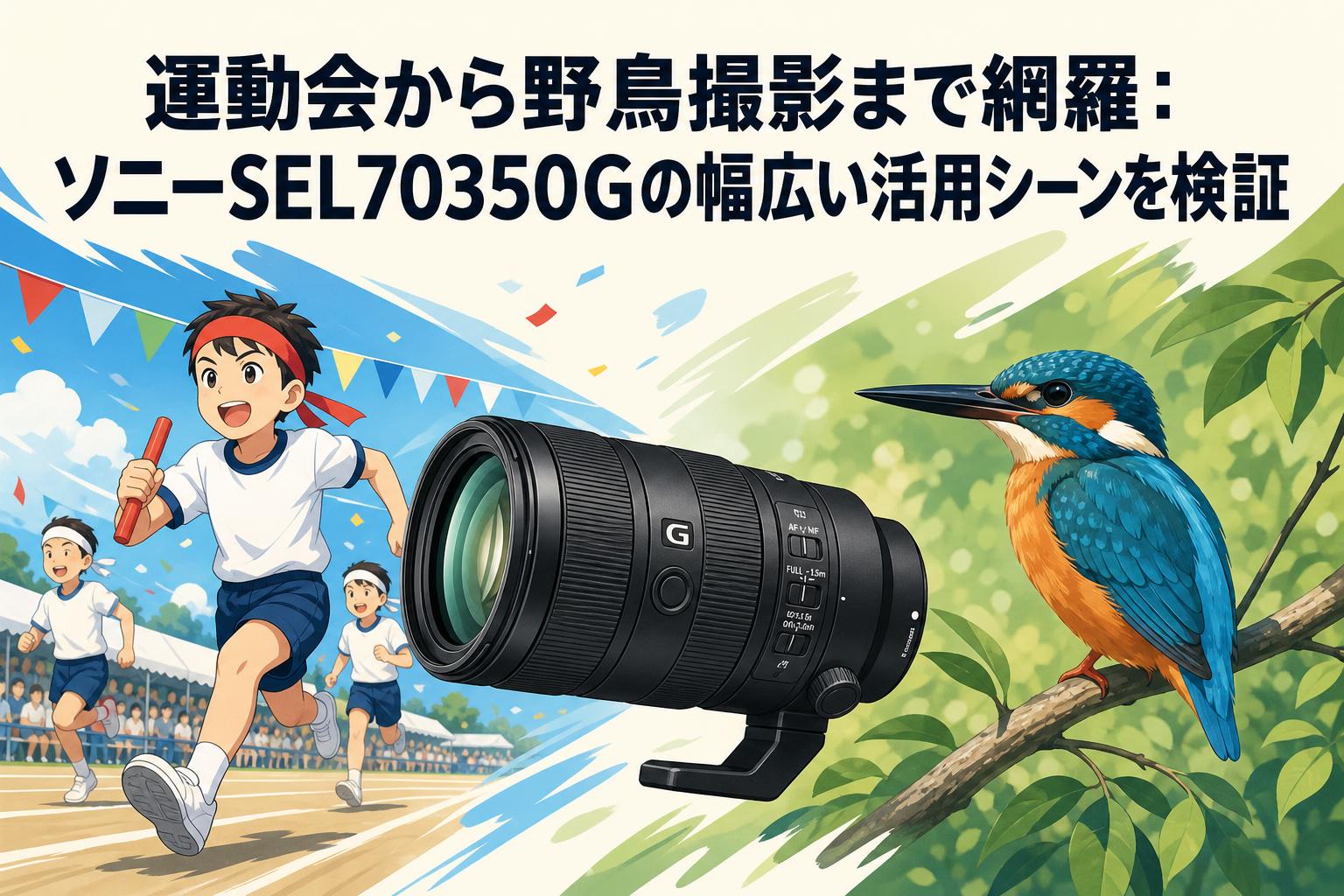 運動会から野鳥撮影まで網羅：ソニーSEL70350Gの幅広い活用シーンを検証