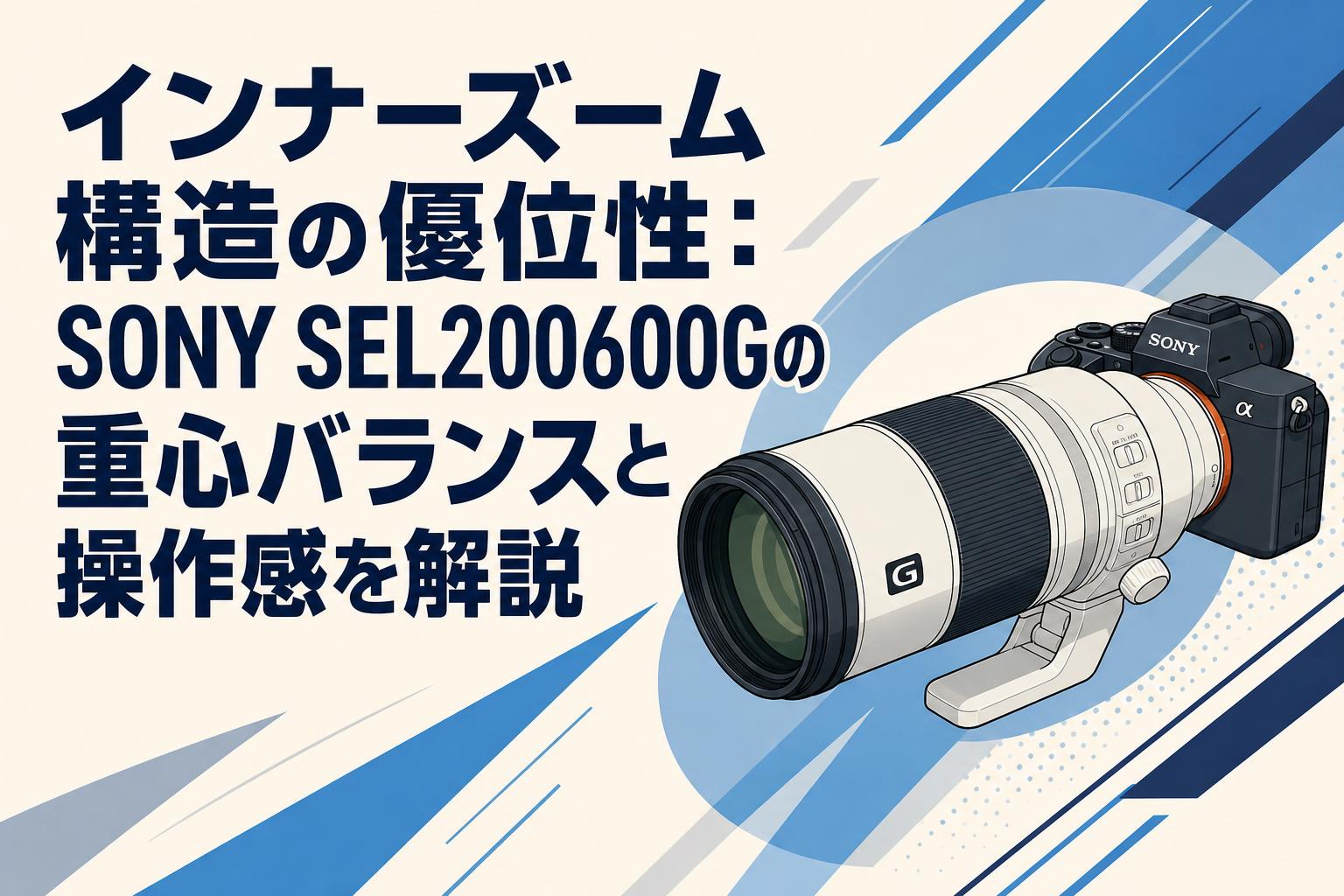インナーズーム構造の優位性：SONY SEL200600Gの重心バランスと操作感を解説