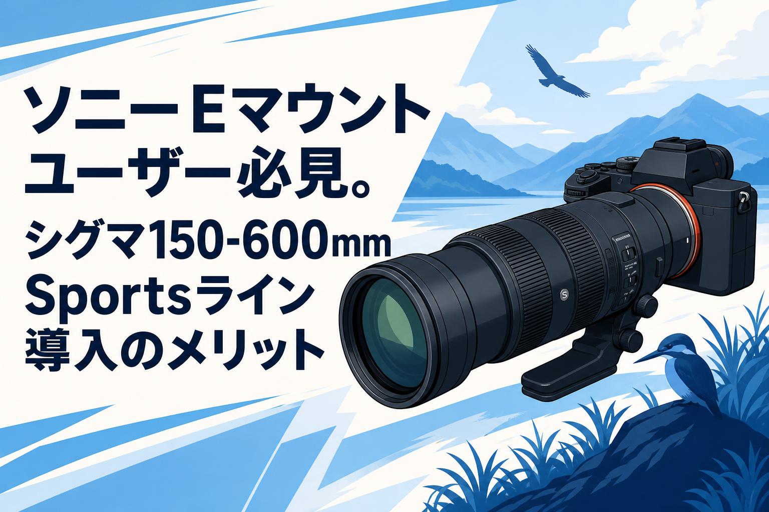 ソニーEマウントユーザー必見。シグマ150-600mm Sportsライン導入のメリット
