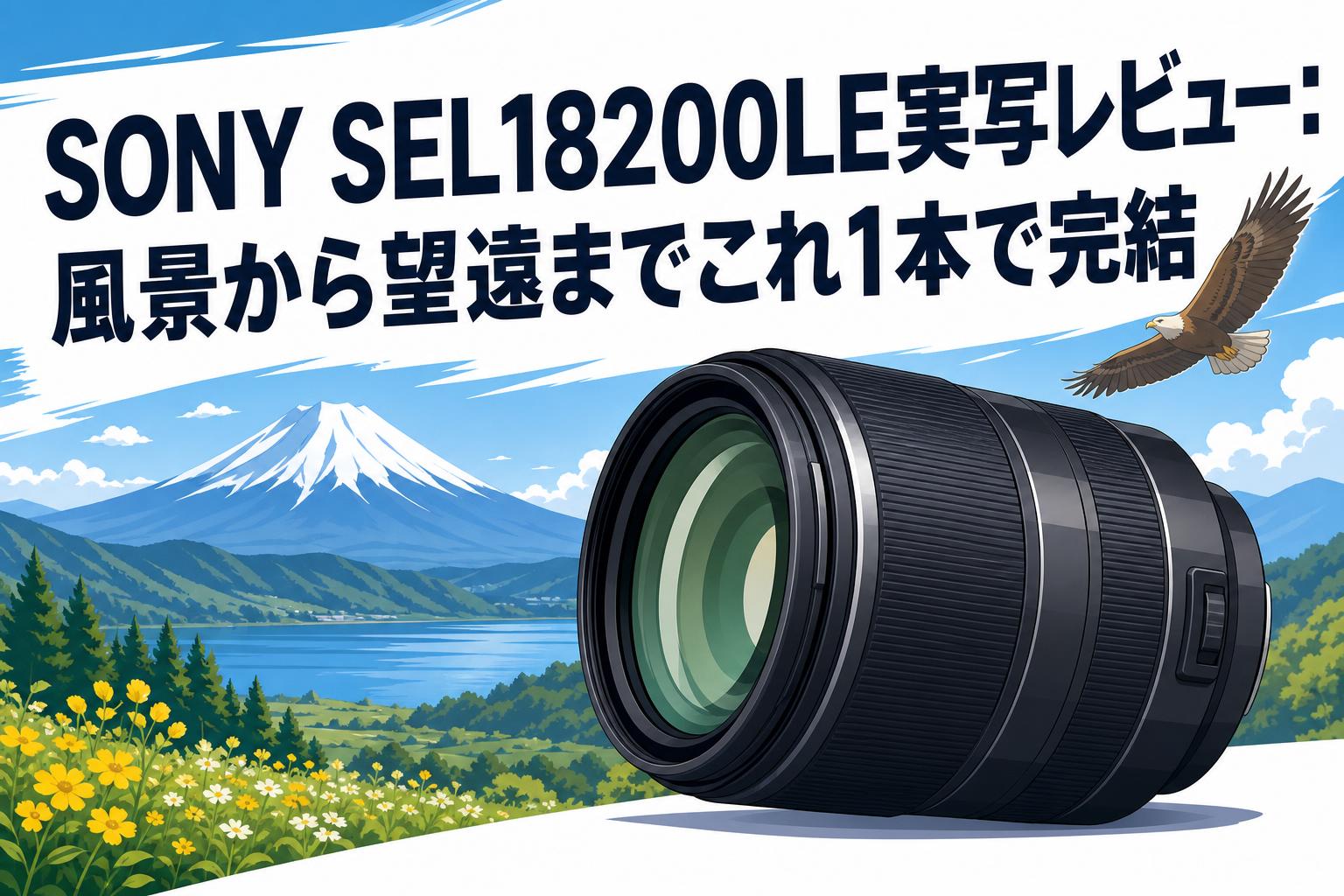 SONY SEL18200LE実写レビュー：風景から望遠までこれ1本で完結