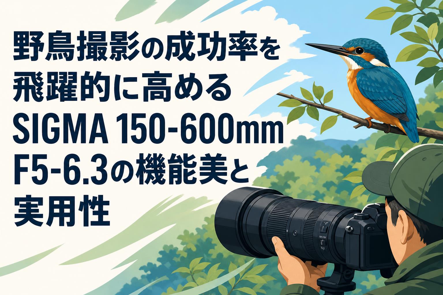 野鳥撮影の成功率を飛躍的に高めるSIGMA 150-600mm F5-6.3の機能美と実用性